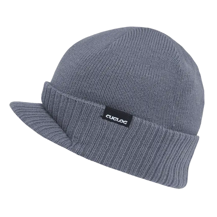 Cuglog K010 Ararat Heavy Weight Jeep Beanie with Visor - Gray - Gray / One Size Fits Most