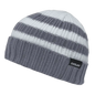 Cuglog K014 Shasta Striped Sweater Beanie - Gray - Gray White / One Size Fits Most