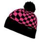Cuglog K019 Changbai Checker Beanie - Hot Pink Black - Hot Pink Black / One Size Fits Most