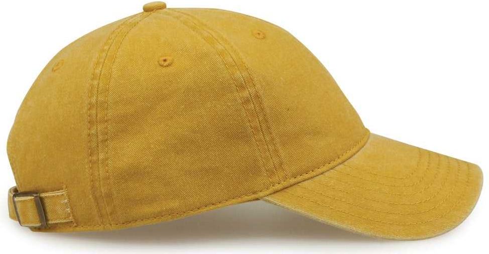 The Game GB465 Pigment Dyed Twill Cap - Mustard | HIT a Double
