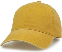 The Game GB465 Pigment Dyed Twill Cap - Mustard | HIT a Double
