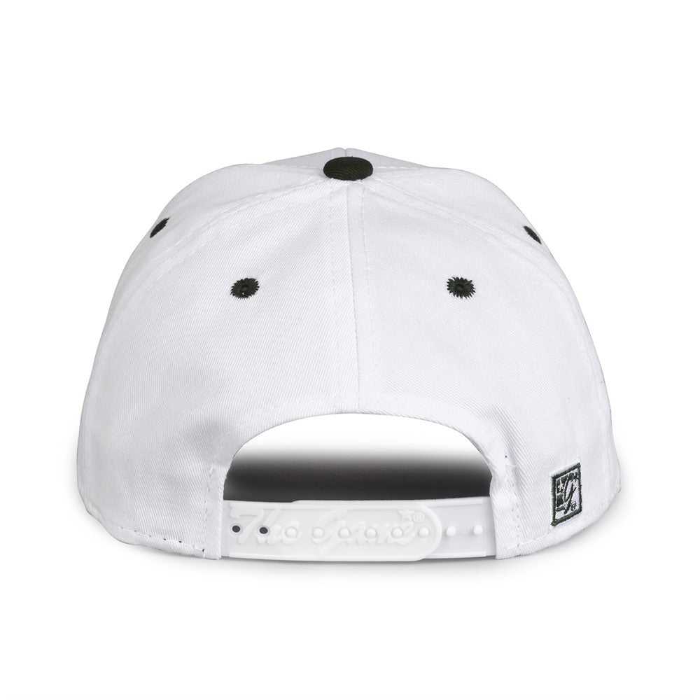 The Game GB2016 White Snapback Cotton Twill Cap - White Dark Green - HIT a Double - 4