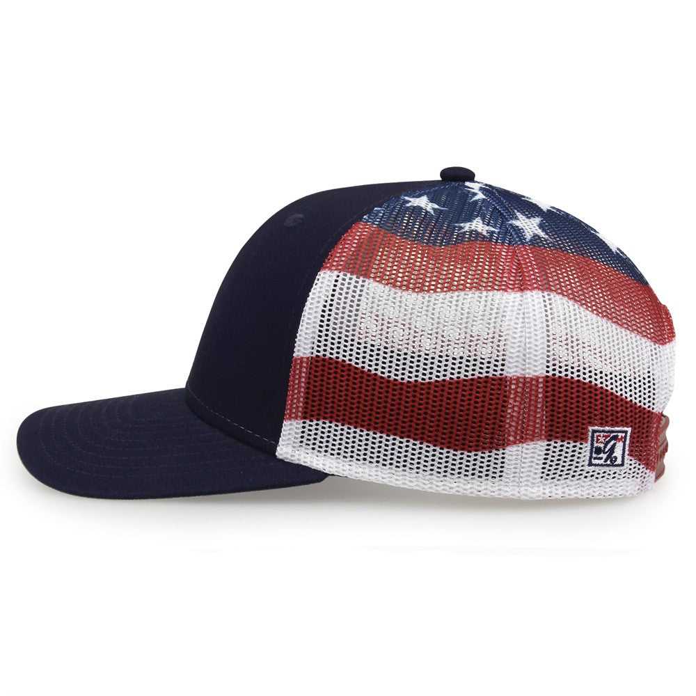 The Game GB452US USA Everyday Trucker Cap - Navy - HIT a Double - 7