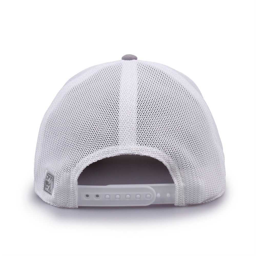 The Game GB518 Everyday Trucker Cap - Gray White - HIT a Double - 6