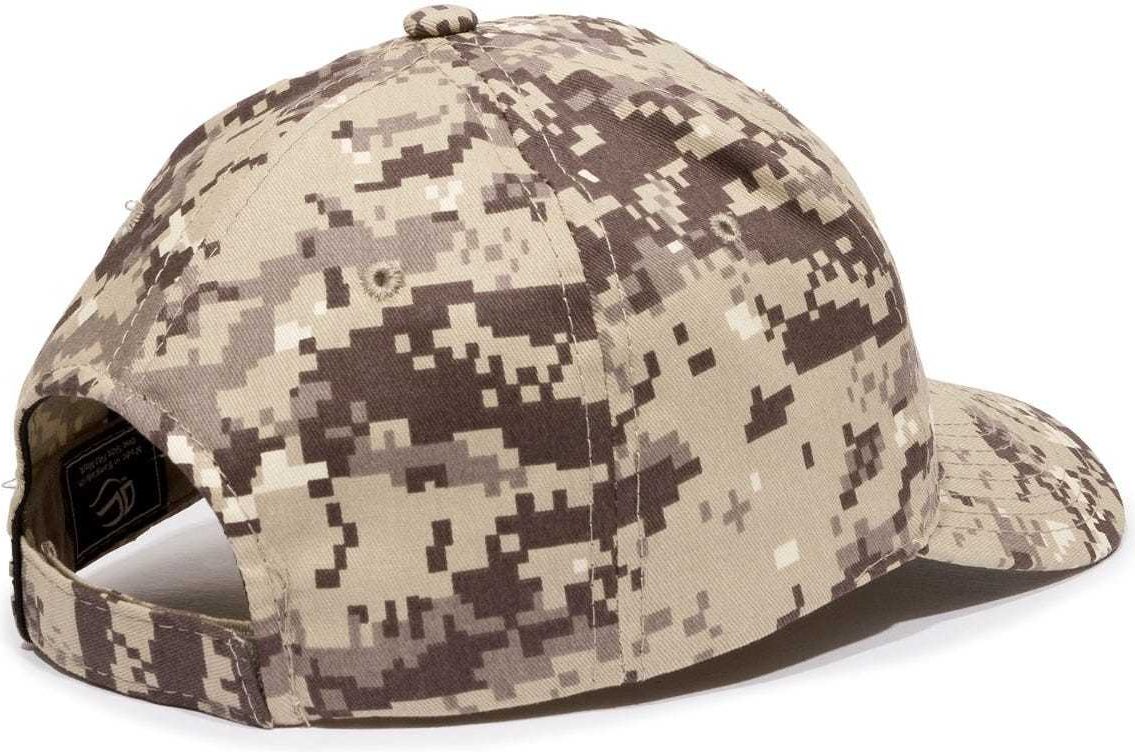 OC Sports DC-610 Cotton Twill Digital Camo Cap - Khaki | HIT a Double