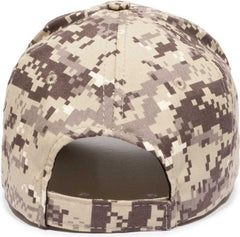 OC Sports DC-610 Cotton Twill Digital Camo Cap - Khaki - HIT a Double - 2