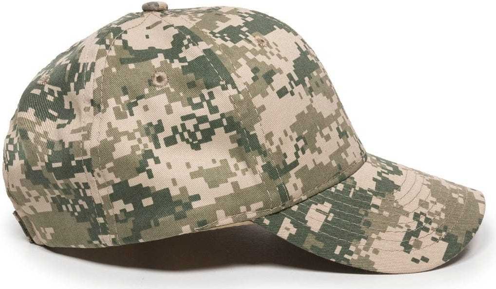 OC Sports DC-610 Cotton Twill Digital Camo Cap - Tan | HIT a Double