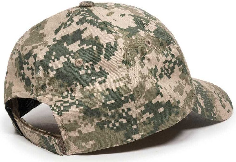 OC Sports DC-610 Cotton Twill Digital Camo Cap - Tan | HIT a Double