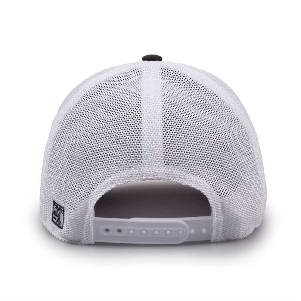 The Game GB518 Everyday Trucker Cap - Dark Gray White - HIT a Double - 5