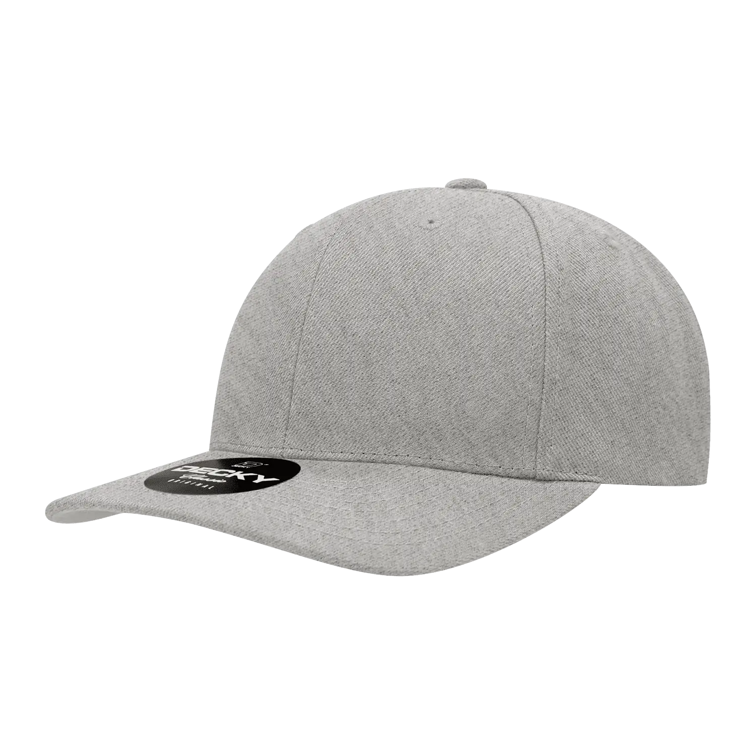 Decky 1015 Curved Bill Baseball Cap Heather Gray Gray / One Size Fits Most