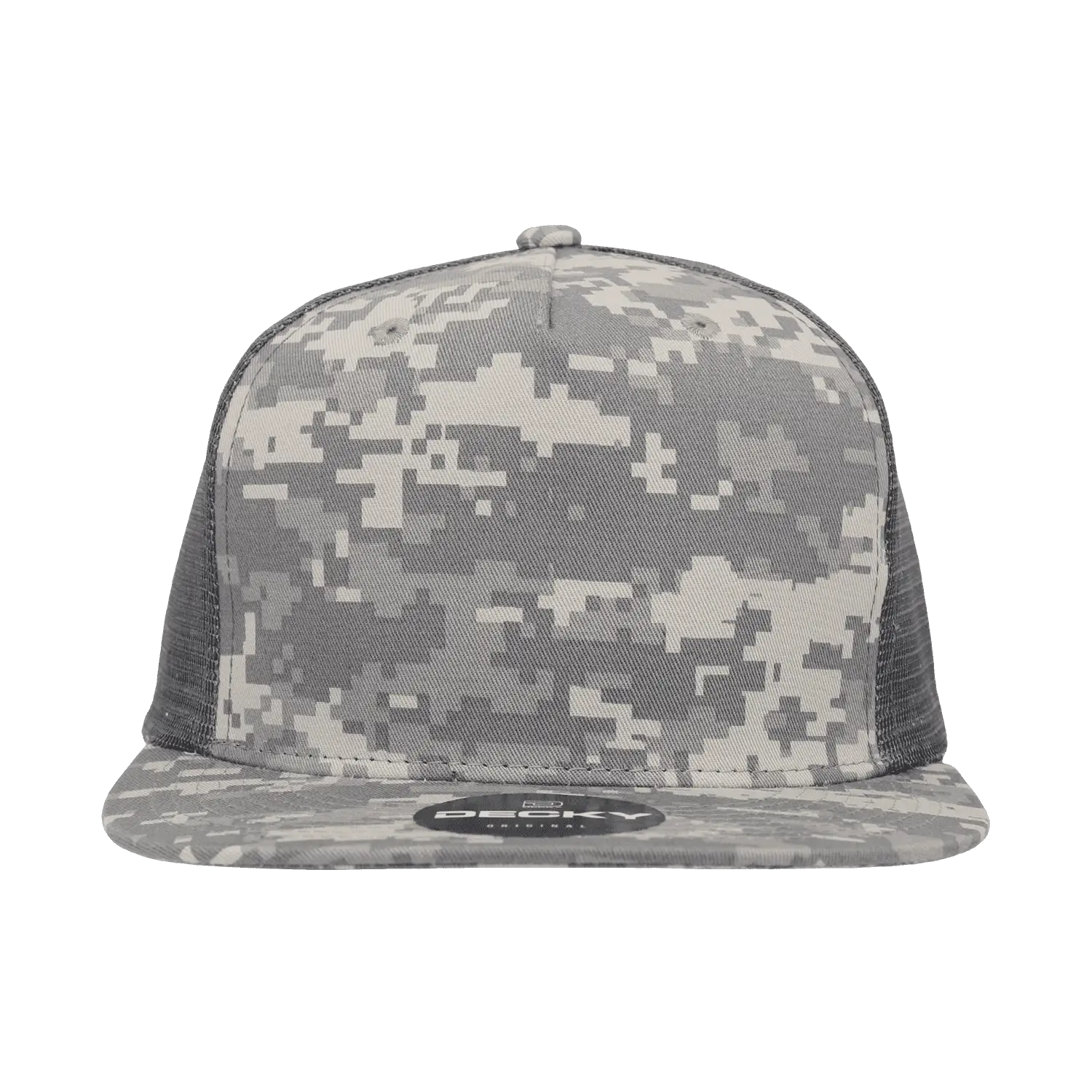 Decky 1040 Classic 5 Panel Cot. Trucker Cap - Army Digicam - Army Digicam / One Size Fits Most
