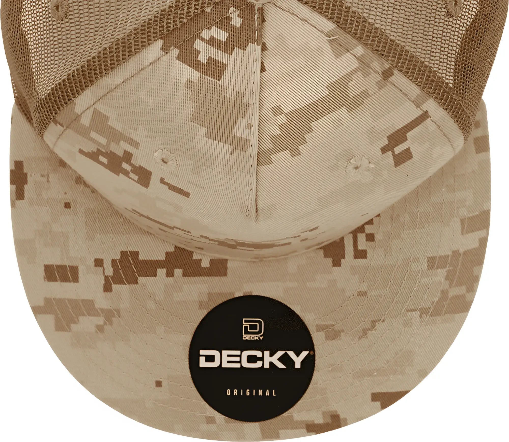 Decky 1040 Classic 5 Panel Cot. Trucker Cap - Desert Camo Brown - Desert Camo Brown / One Size Fits Most