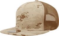 Decky 1040 Classic 5 Panel Cot. Trucker Cap - Desert Camo Brown - Desert Camo Brown / One Size Fits Most