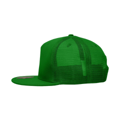 Decky 1040 Classic 5 Panel Cot. Trucker Cap - Kelly - Kelly / One Size Fits Most