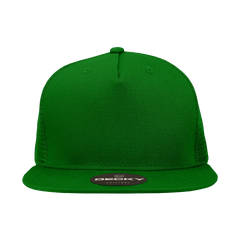 Decky 1040 Classic 5 Panel Cot. Trucker Cap - Kelly - Kelly / One Size Fits Most