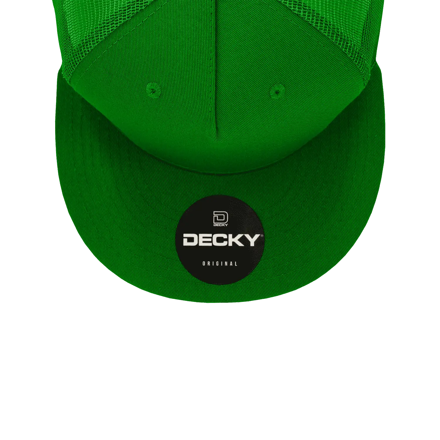 Decky 1040 Classic 5 Panel Cot. Trucker Cap - Kelly - Kelly / One Size Fits Most