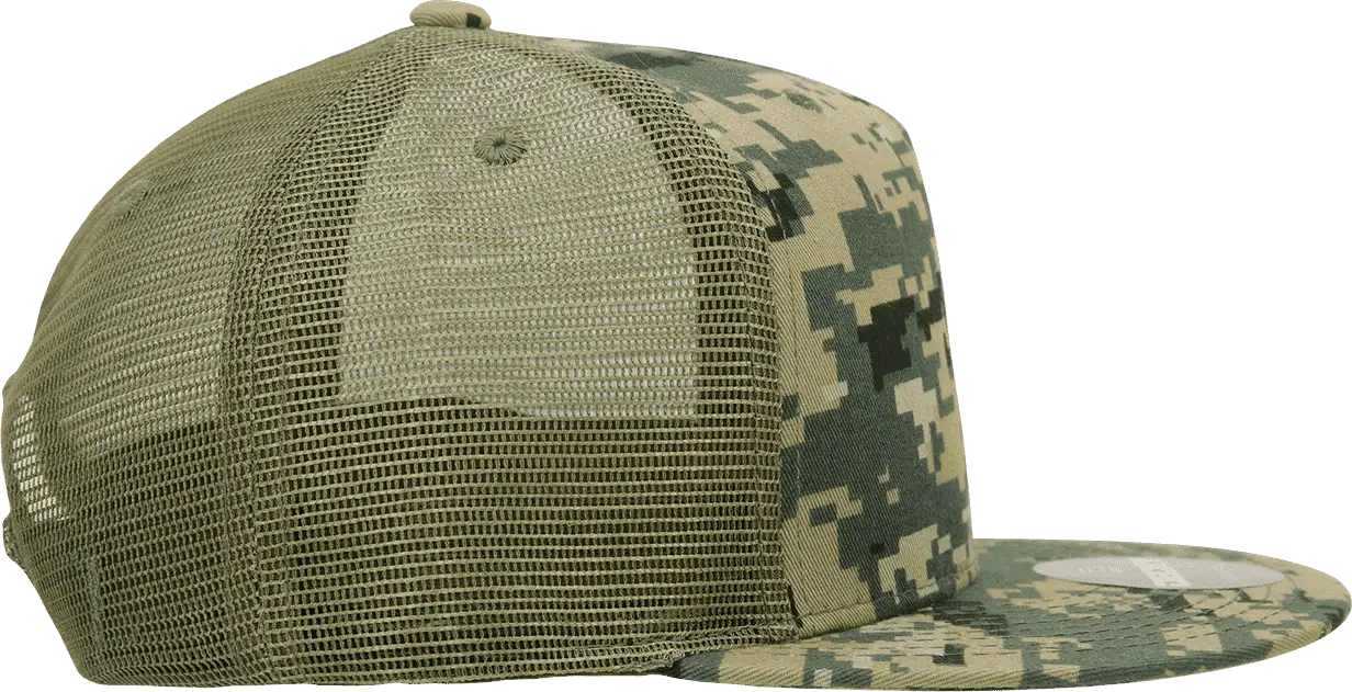 Decky 1040 Classic 5 Panel Cot. Trucker Cap - MCU Camo - MCU Camo / One Size Fits Most