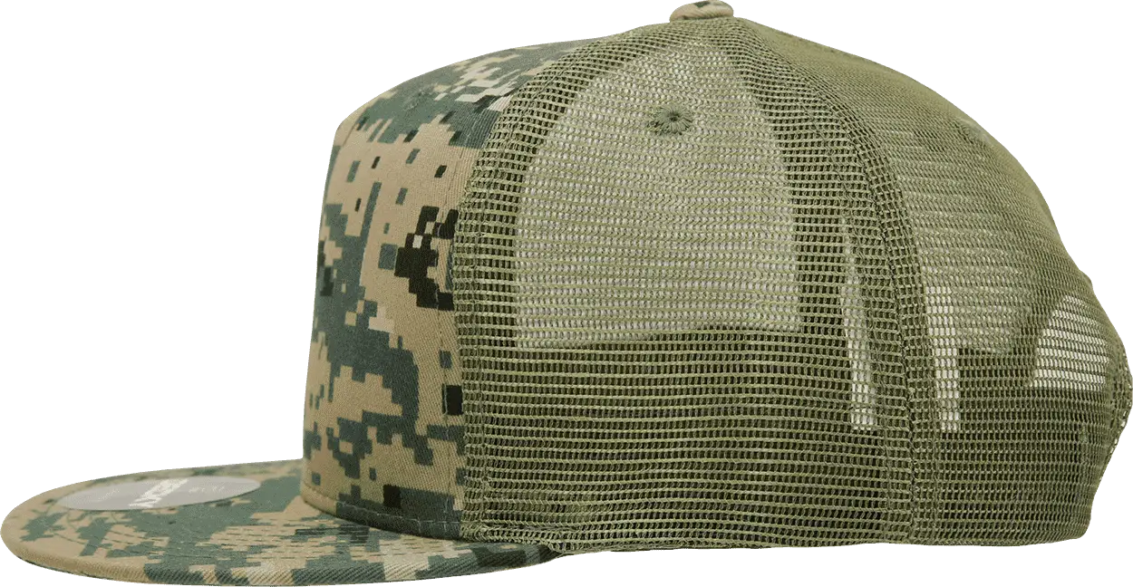 Decky 1040 Classic 5 Panel Cot. Trucker Cap - MCU Camo - MCU Camo / One Size Fits Most