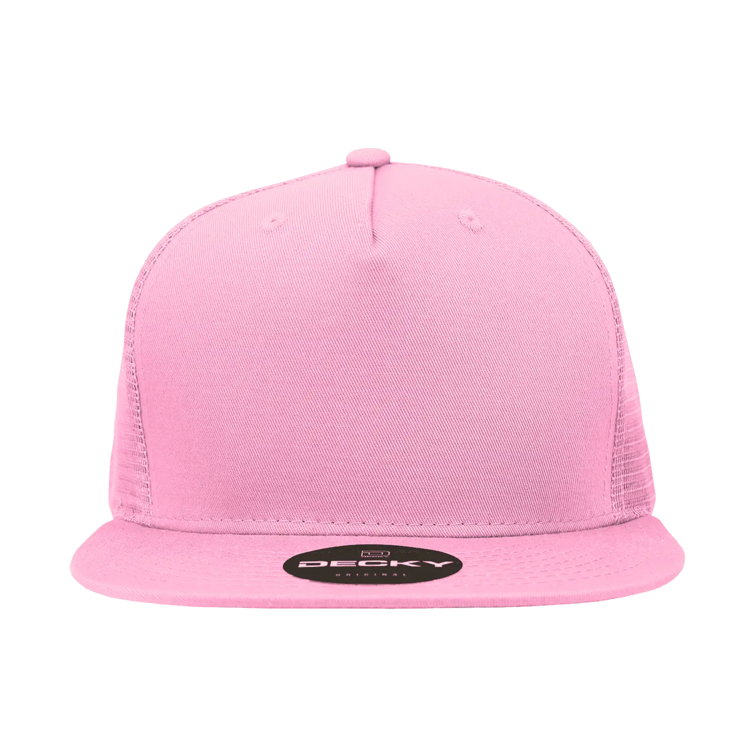 Decky 1040 Classic 5 Panel Cot. Trucker Cap - Pink - Pink / One Size Fits Most