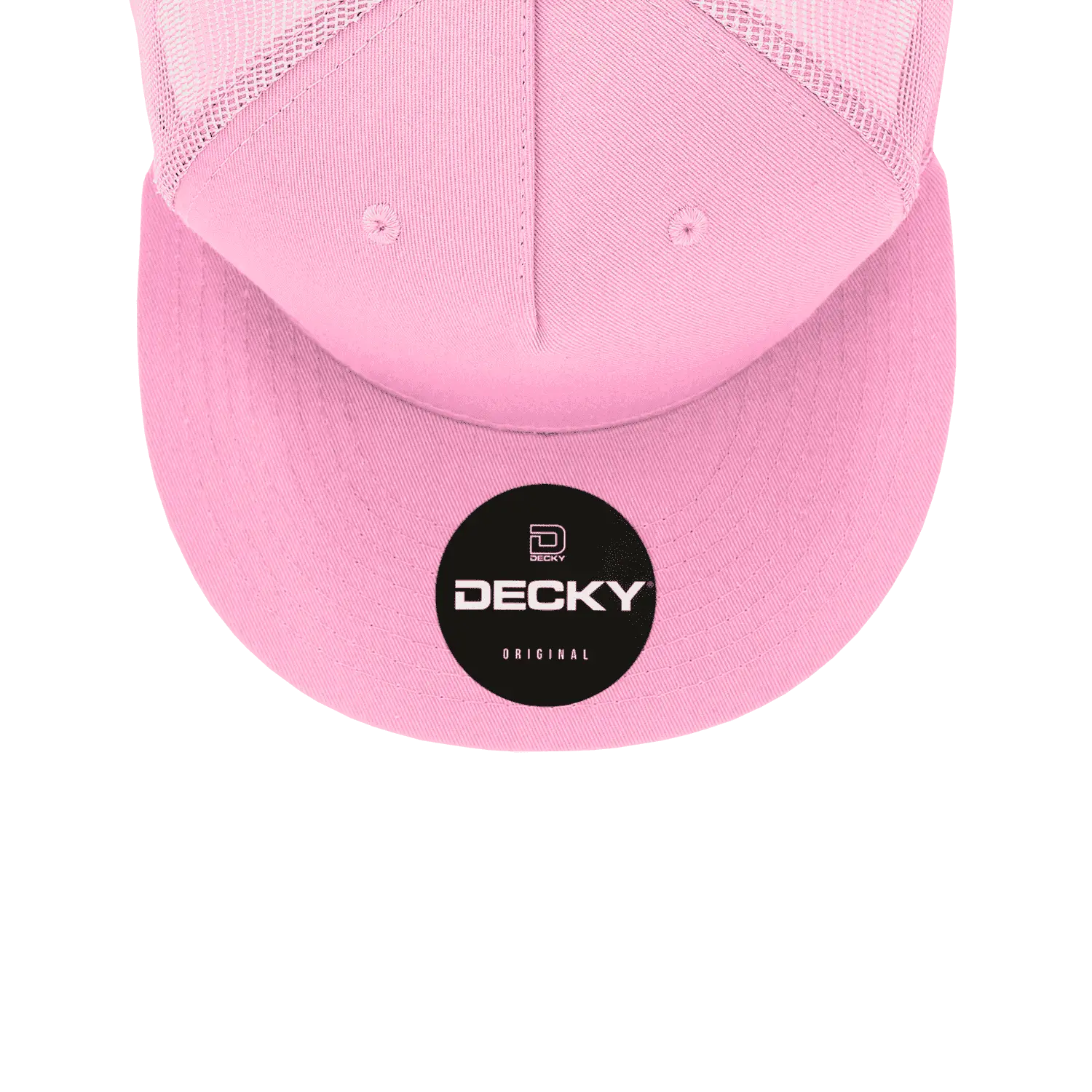 Decky 1040 Classic 5 Panel Cot. Trucker Cap - Pink - Pink / One Size Fits Most