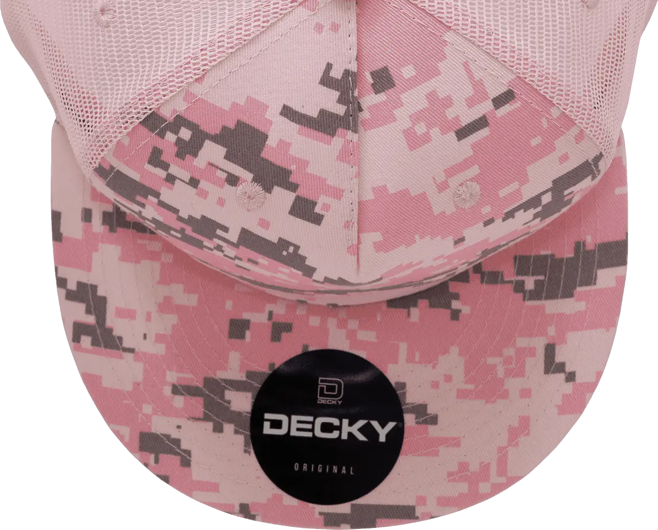 Decky 1040 Classic 5 Panel Cot. Trucker Cap - PKD Camo Pink - PKD Camo Pink / One Size Fits Most
