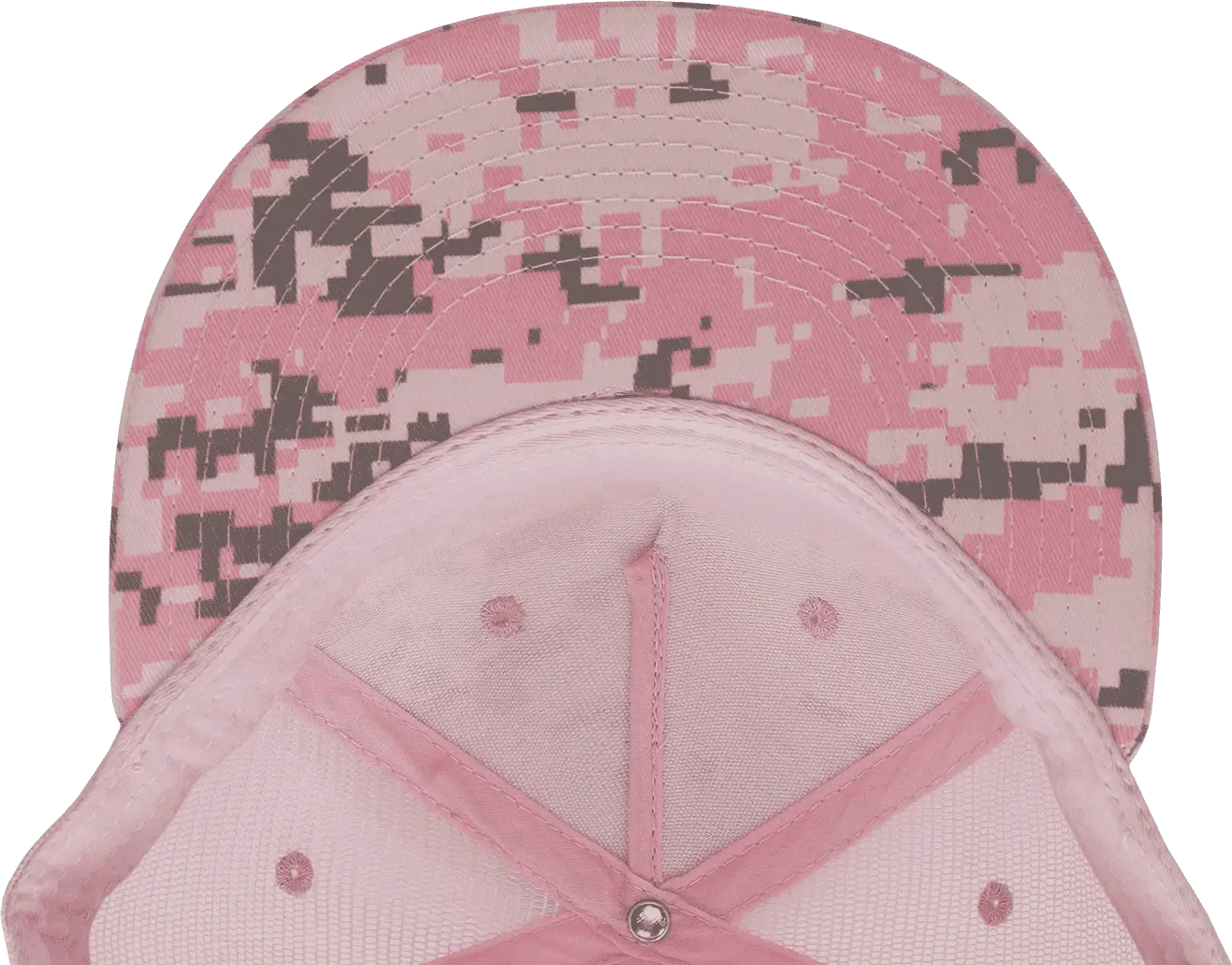 Decky 1040 Classic 5 Panel Cot. Trucker Cap - PKD Camo Pink - PKD Camo Pink / One Size Fits Most