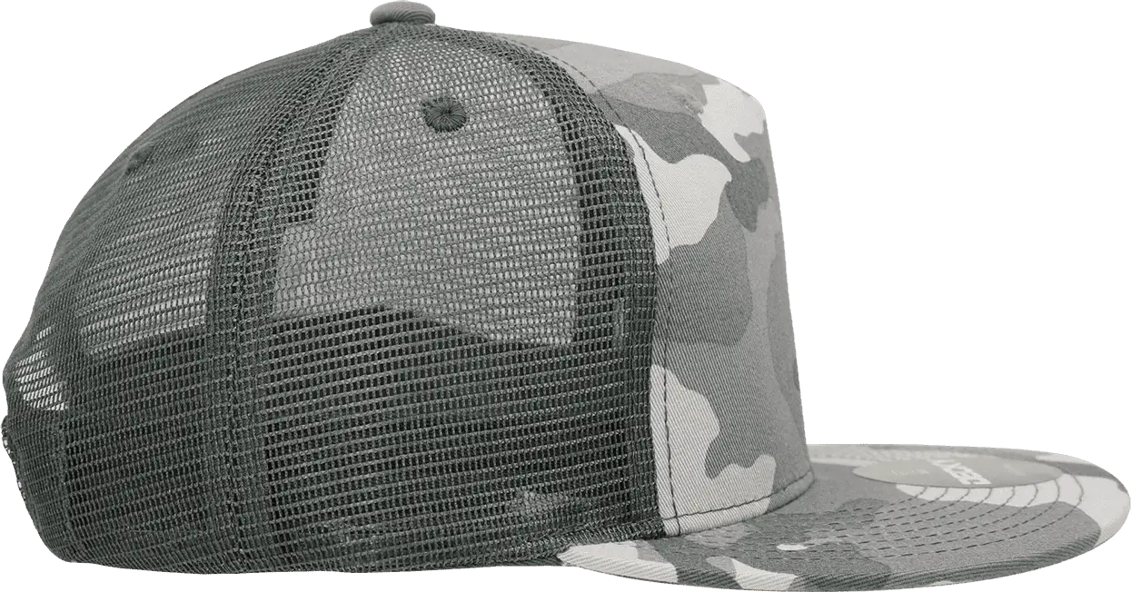 Decky 1040 Classic 5 Panel Cot. Trucker Cap - Urban Camo - Urban Camo / One Size Fits Most
