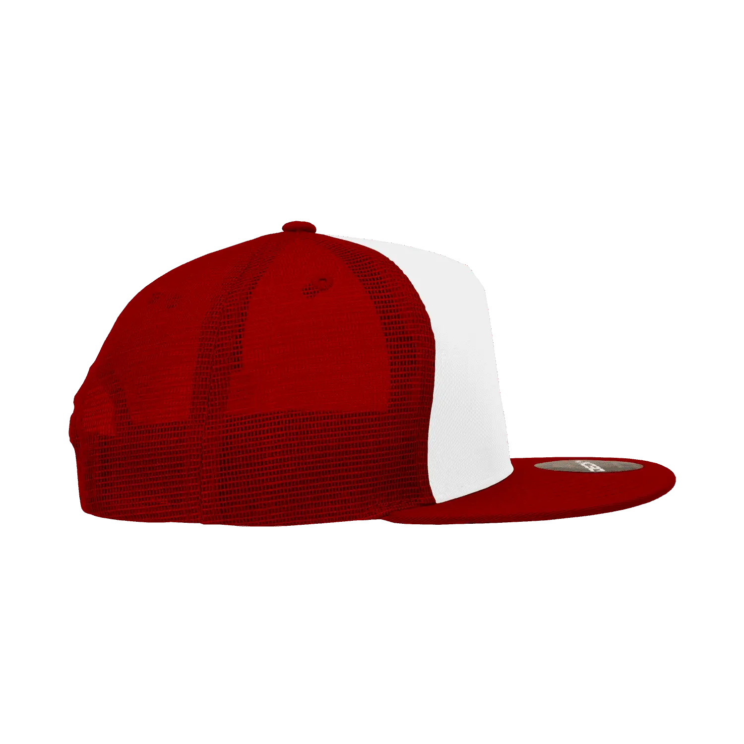 Decky 1040 Classic 5 Panel Trucker Cap White Cardinal White Cardinal / One Size Fits Most