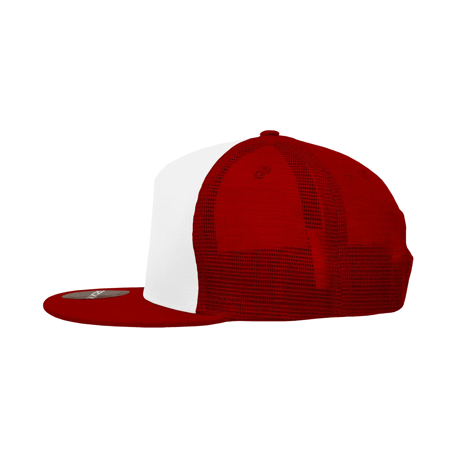 Decky 1040 Classic 5 Panel Trucker Cap White Cardinal White Cardinal / One Size Fits Most