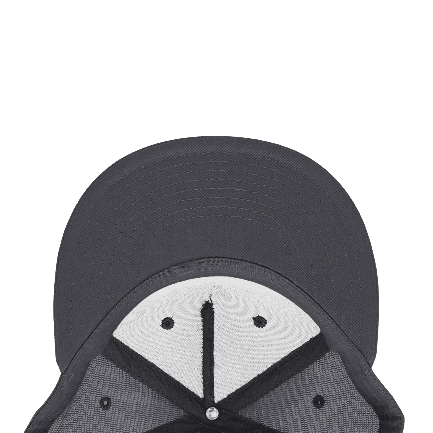 Decky 1040 Classic 5 Panel Trucker Cap - White Charcoal - White Dark Gray / One Size Fits Most