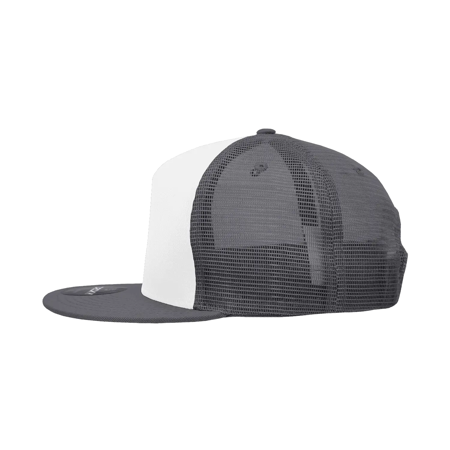 Decky 1040 Classic 5 Panel Trucker Cap - White Charcoal - White Dark Gray / One Size Fits Most