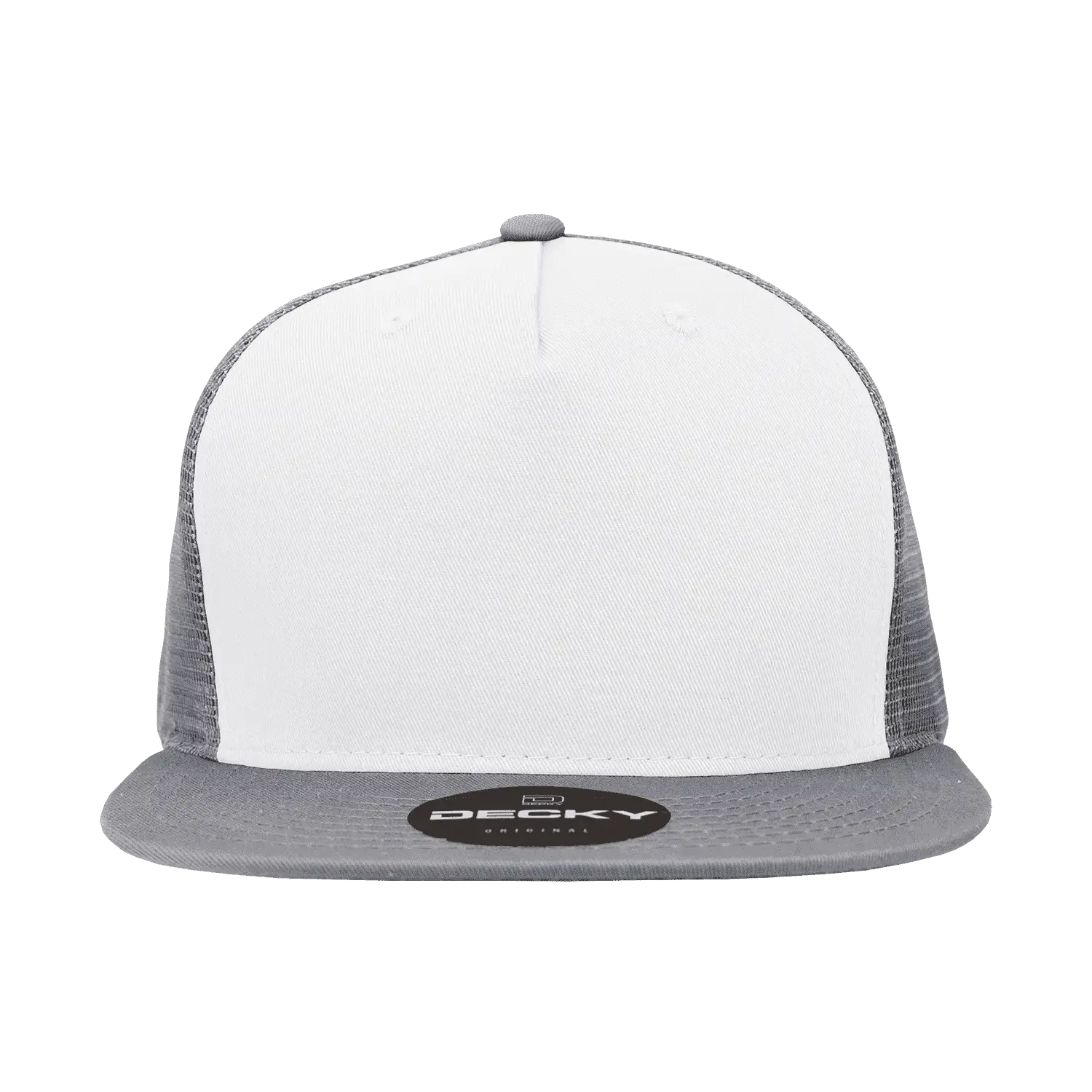 Decky 1040 Classic 5 Panel Trucker Cap - White Gray - White Gray / One Size Fits Most