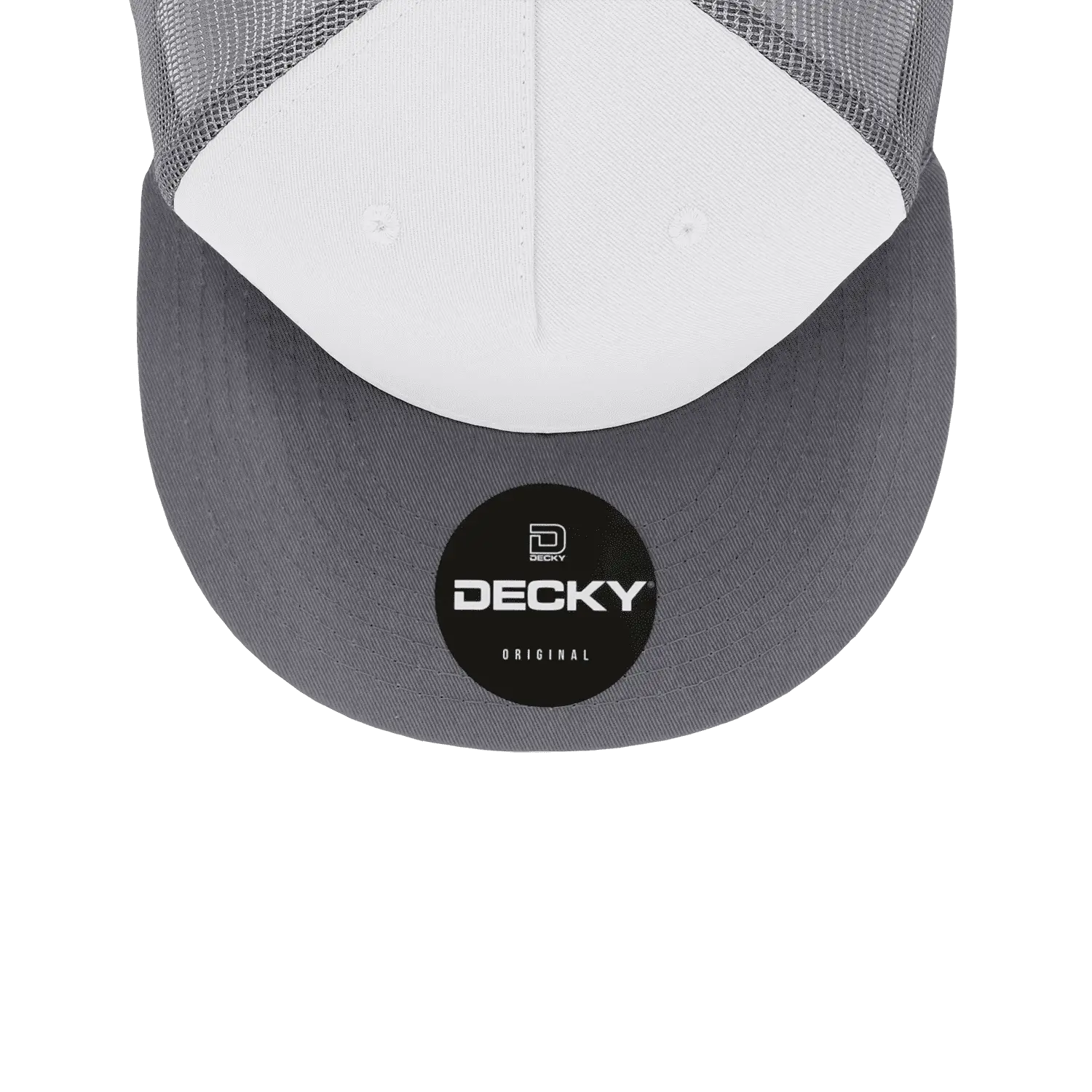 Decky 1040 Classic 5 Panel Trucker Cap - White Gray - White Gray / One Size Fits Most