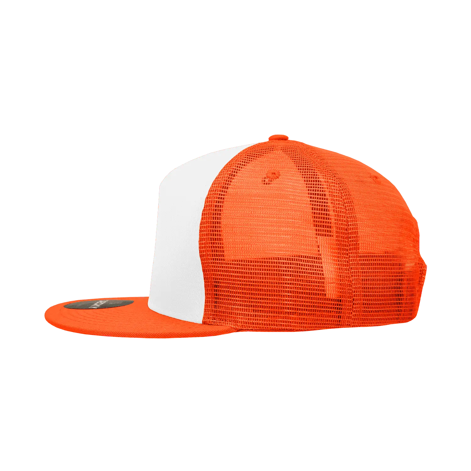 Decky 1040 Classic 5 Panel Trucker Cap - White Orange - White Orange / One Size Fits Most