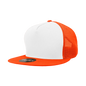 Decky 1040 Classic 5 Panel Trucker Cap - White Orange - White Orange / One Size Fits Most