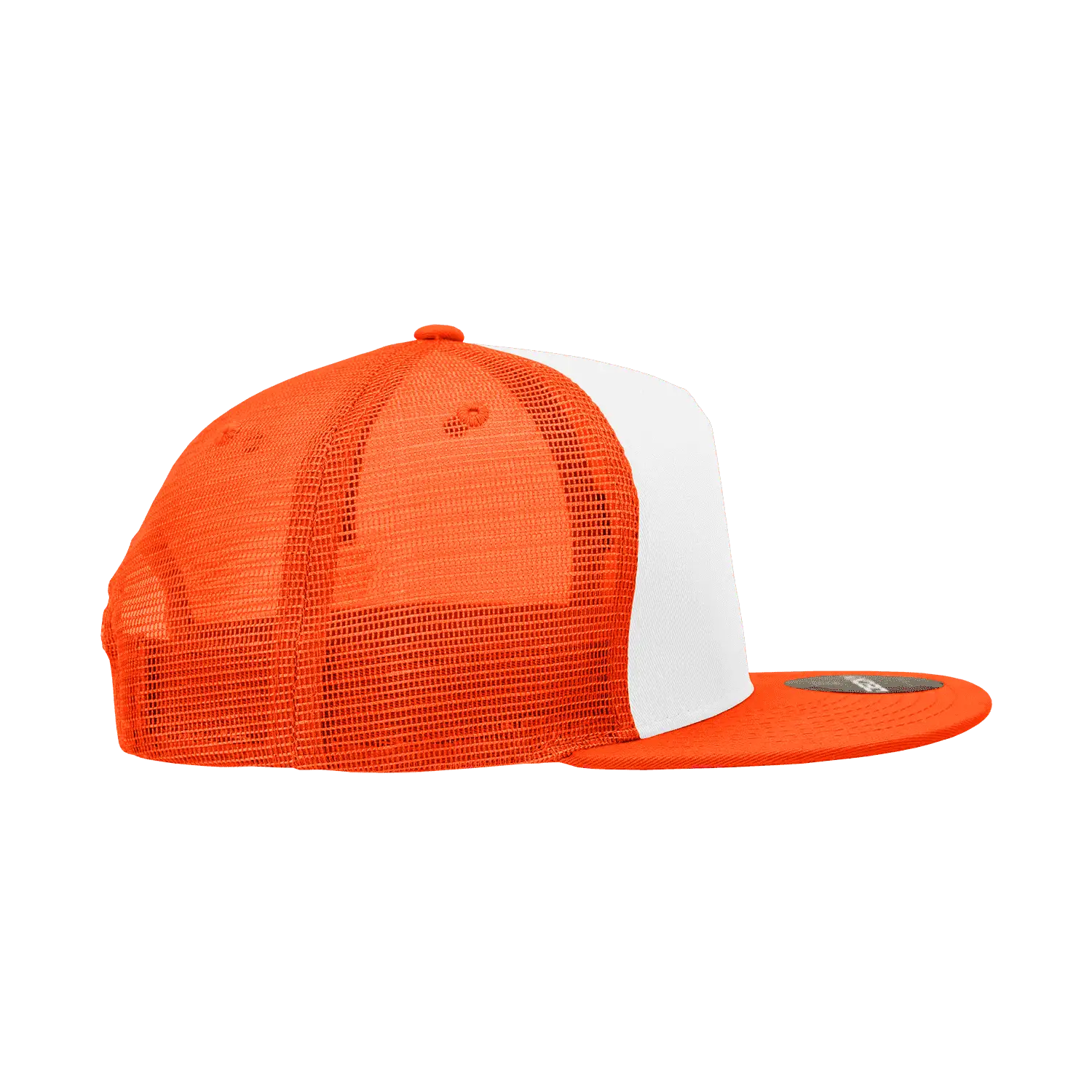 Decky 1040 Classic 5 Panel Trucker Cap - White Orange - White Orange / One Size Fits Most