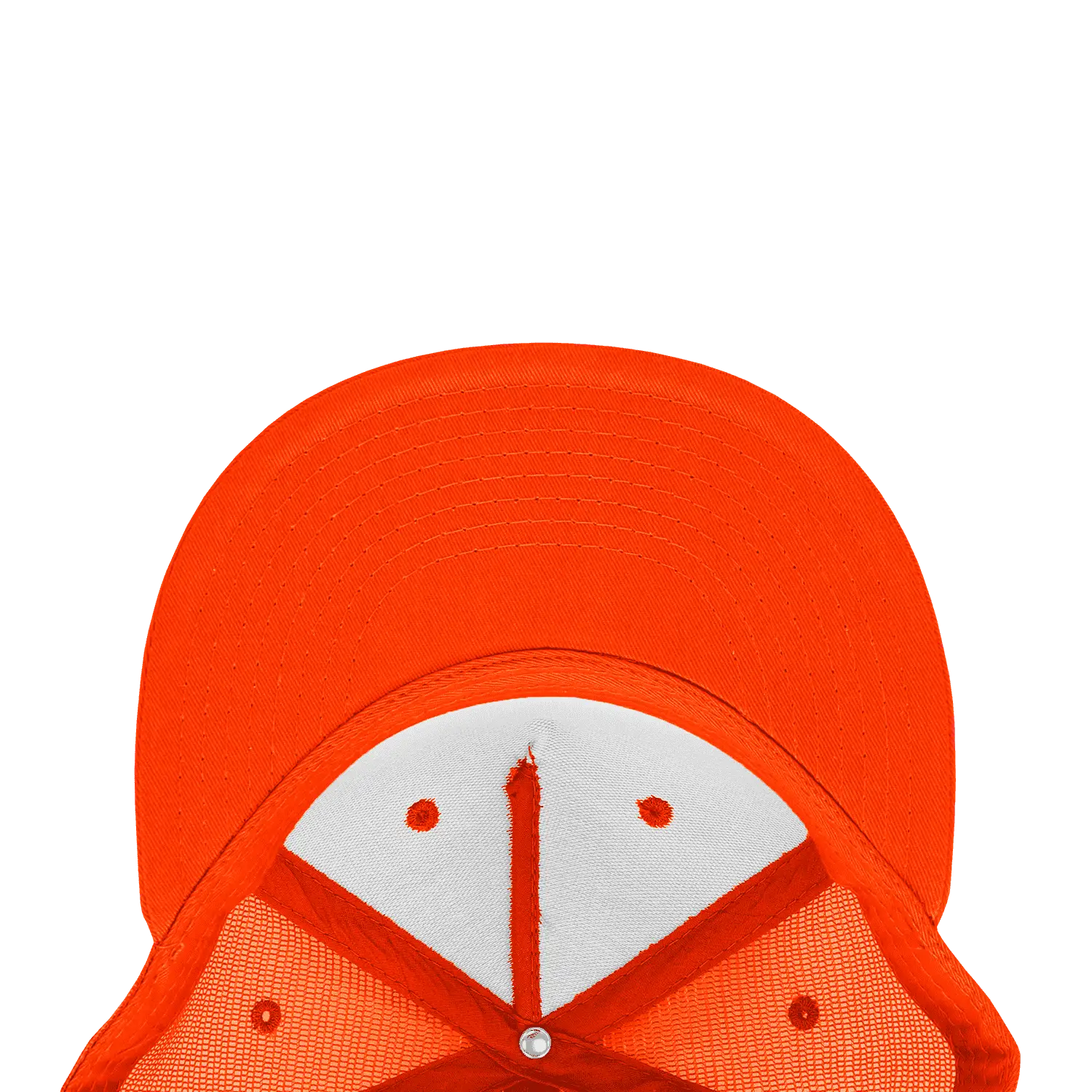 Decky 1040 Classic 5 Panel Trucker Cap - White Orange - White Orange / One Size Fits Most