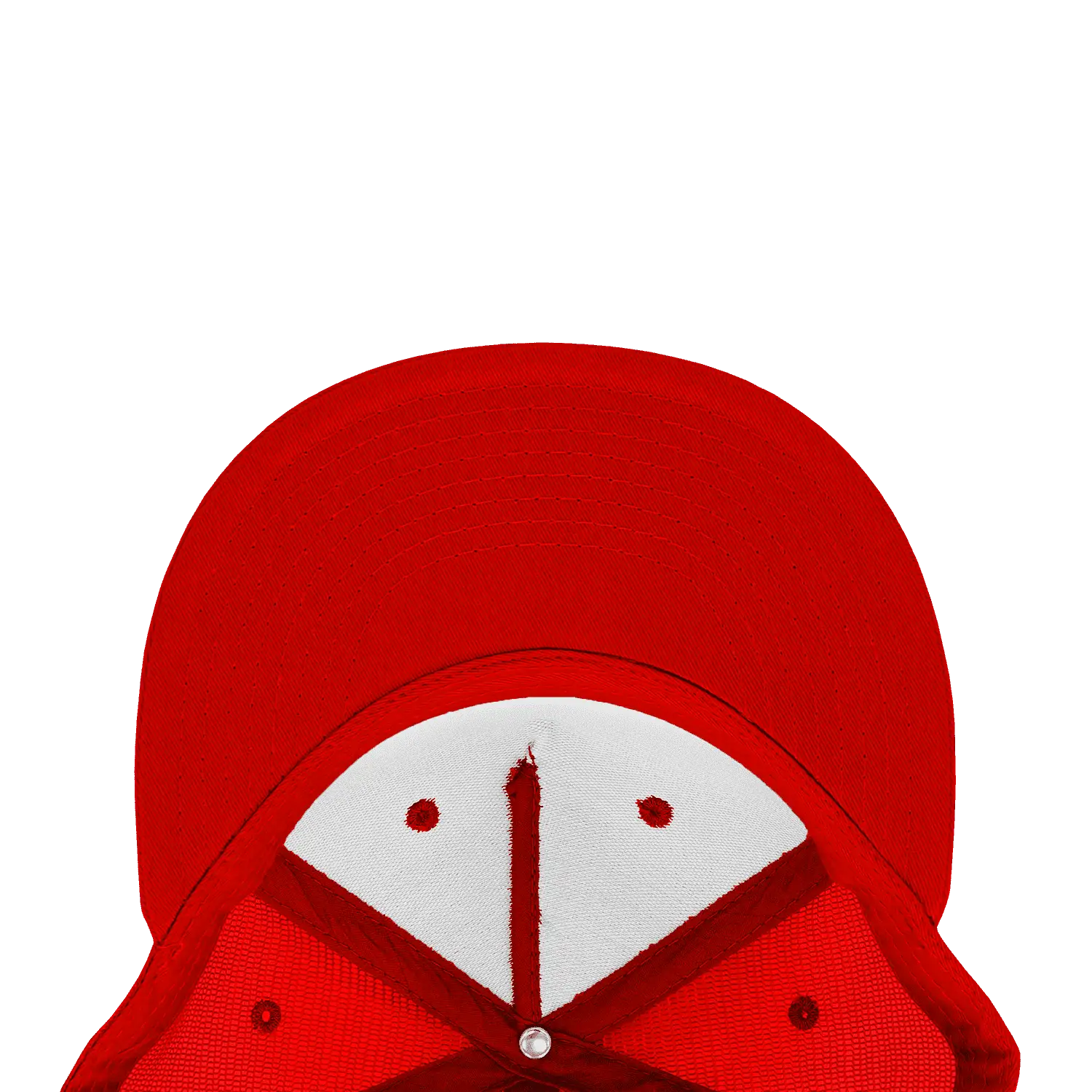 Decky 1040 Classic 5 Panel Trucker Cap - White Red - White Red / One Size Fits Most