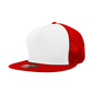Decky 1040 Classic 5 Panel Trucker Cap White Red White Red / One Size Fits Most
