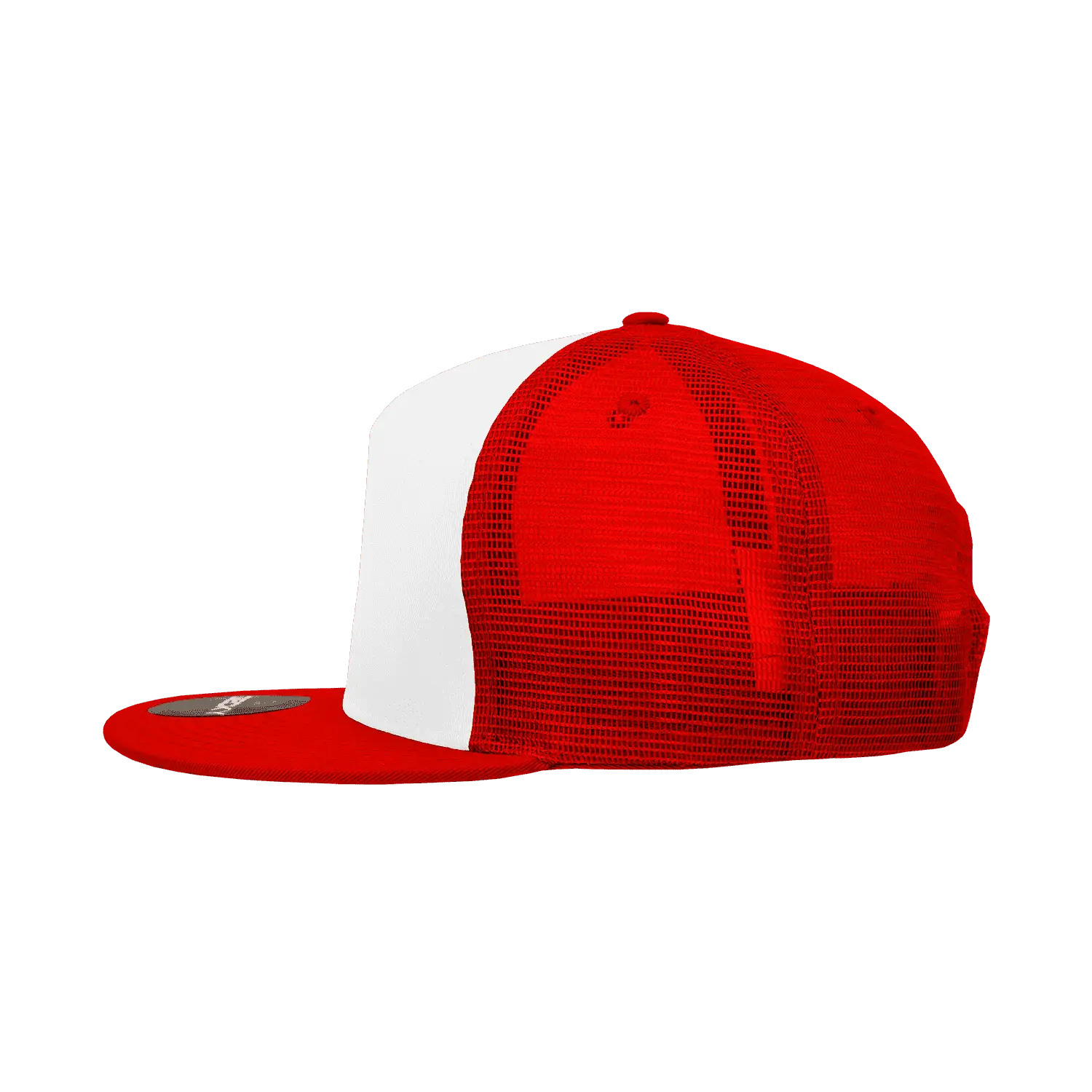 Decky 1040 Classic 5 Panel Trucker Cap - White Red - White Red / One Size Fits Most