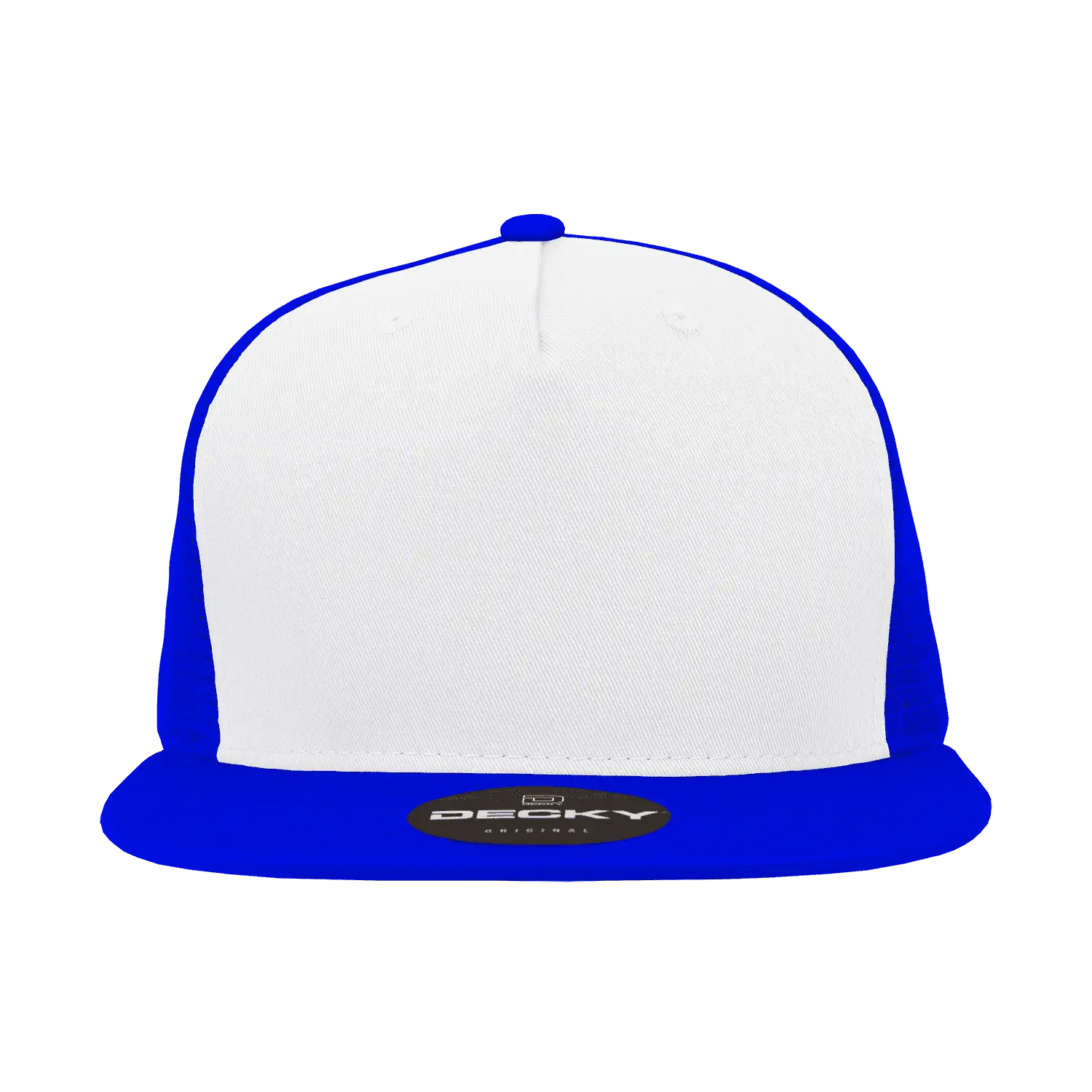 Decky 1040 Classic 5 Panel Trucker Cap - White Royal - White Royal / One Size Fits Most