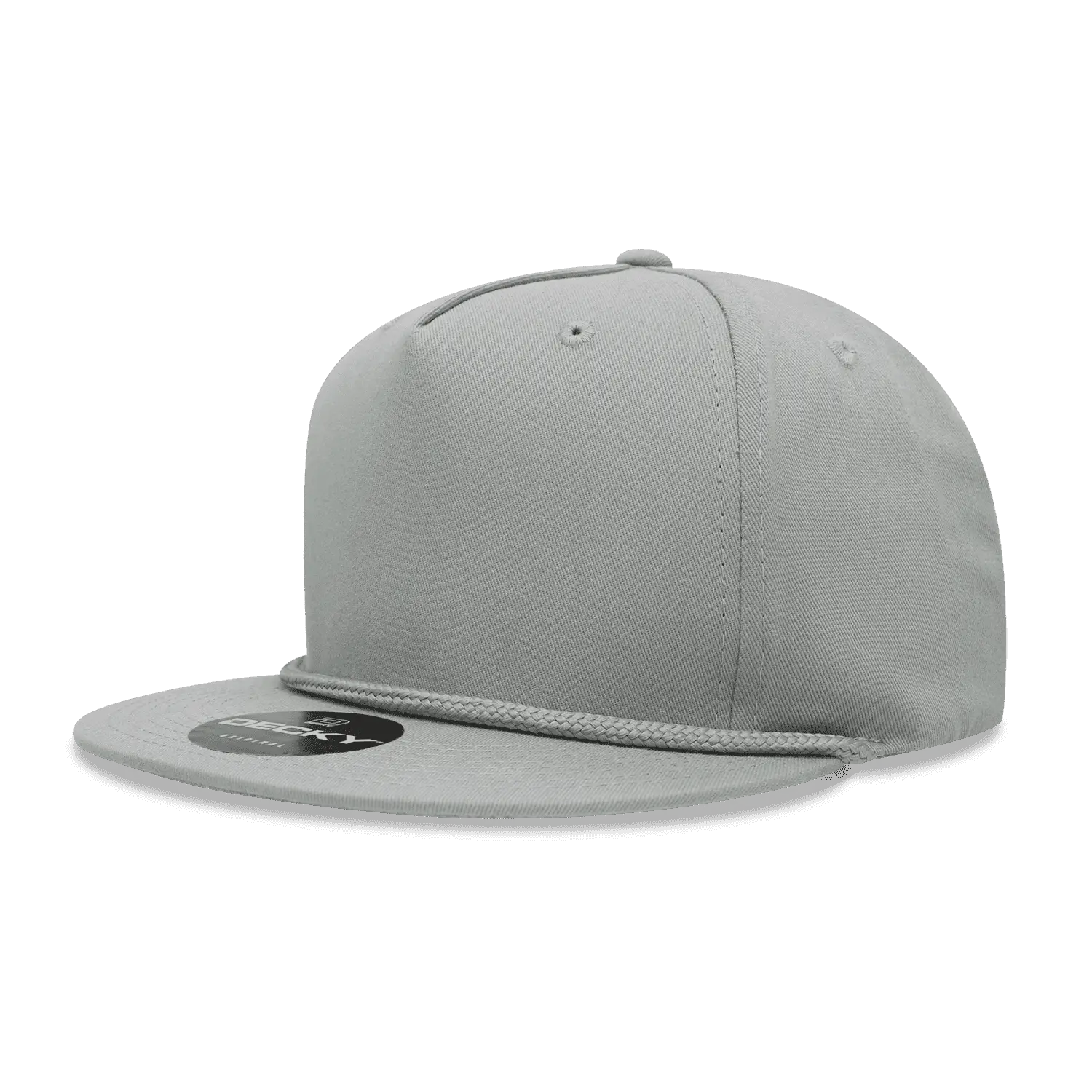 Decky 1041 Classic Flat Bill Golf Cap - Gray - Gray / One Size Fits Most