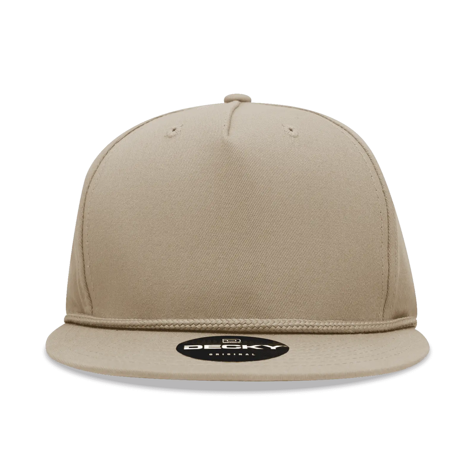 Decky 1041 Classic Flat Bill Golf Cap - Khaki - Khaki / One Size Fits Most