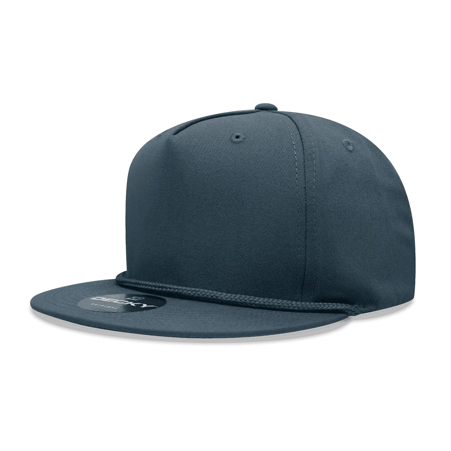 Decky 1041 Classic Flat Bill Golf Cap - Navy - Navy / One Size Fits Most