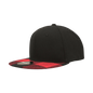 Decky 1045 Plaid Flat Bill Snapback Cap - Black Red - Black Red / One Size Fits Most