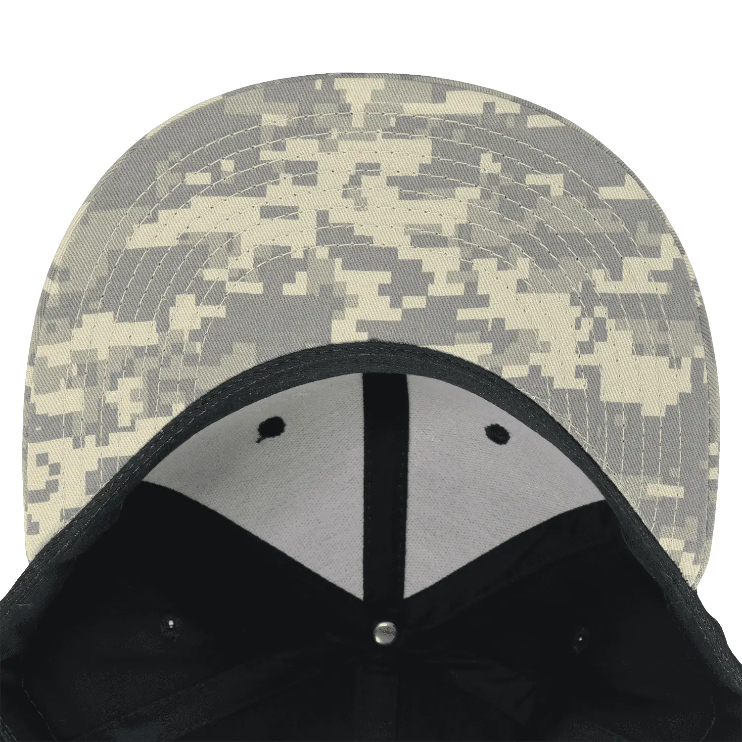 Decky 1047 Digital Camo Snapback Cap - Army Digicam Black - Army Digicam Black / One Size Fits Most