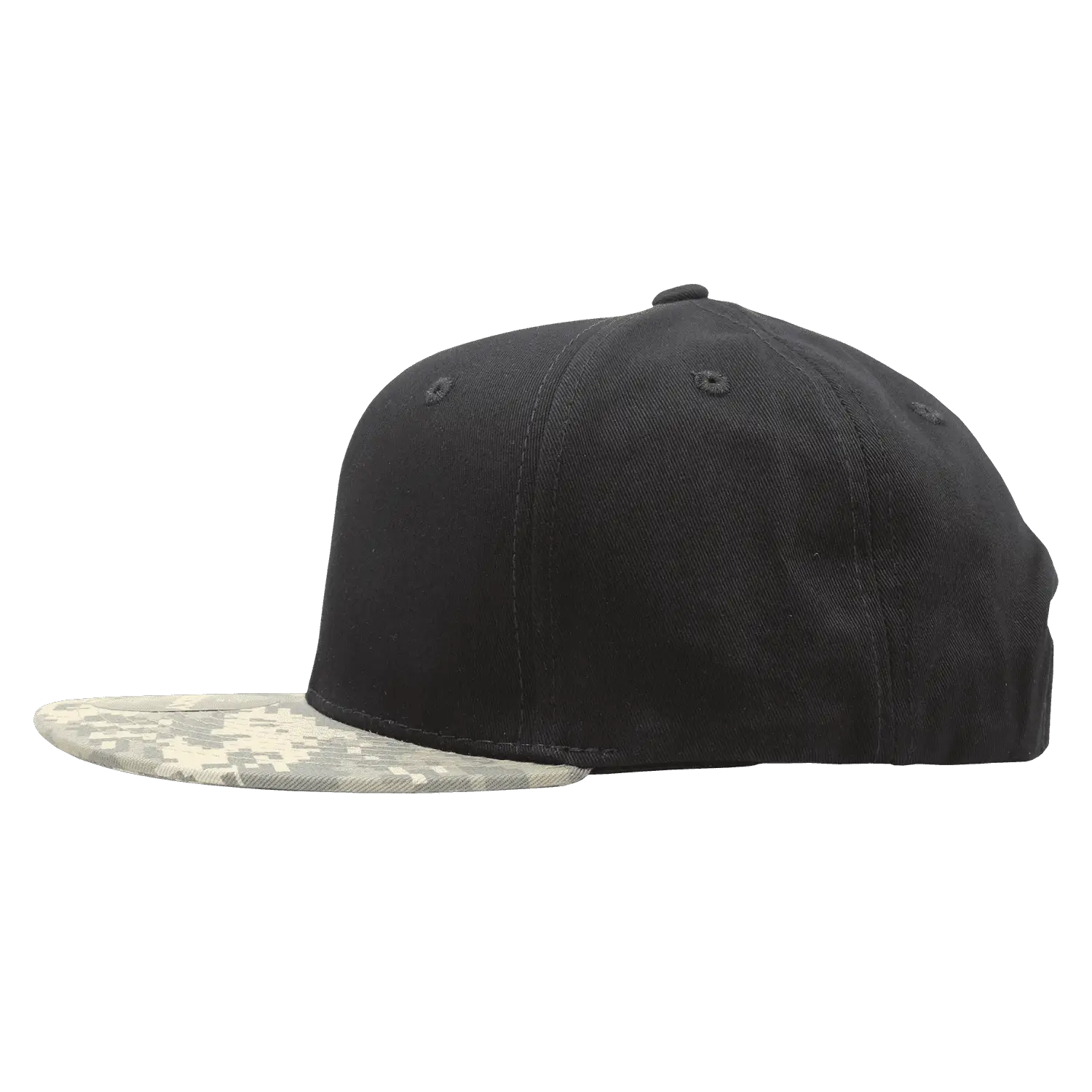 Decky 1047 Digital Camo Snapback Cap - Army Digicam Black - Army Digicam Black / One Size Fits Most
