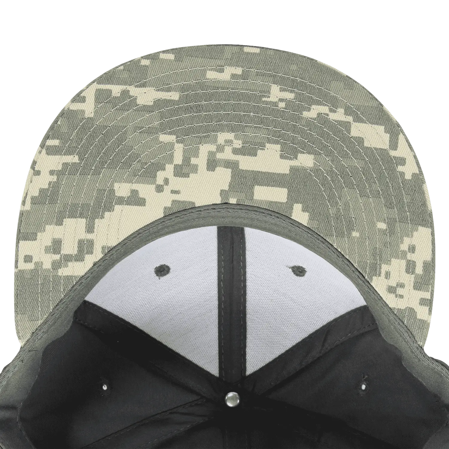 Decky 1047 Digital Camo Snapback Cap - Army Digicam Dark Gray - Army Digicam Dark Gray / One Size Fits Most