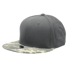 Decky 1047 Digital Camo Snapback Cap - Army Digicam Dark Gray - Army Digicam Dark Gray / One Size Fits Most