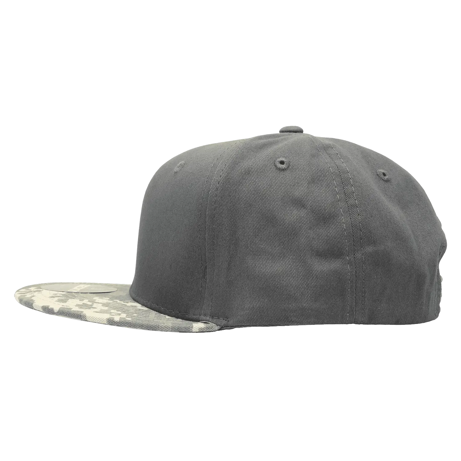 Decky 1047 Digital Camo Snapback Cap - Army Digicam Dark Gray - Army Digicam Dark Gray / One Size Fits Most